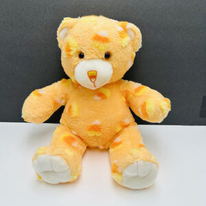 Build a Bear Workshop Candy Corn Teddy Bear Stuffed Animal Plush Toy 16" BAB